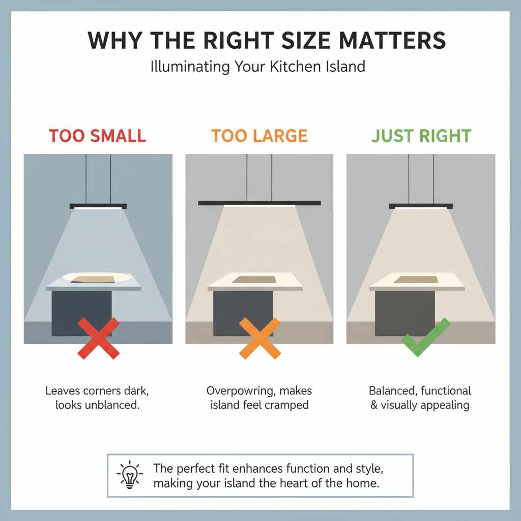 Why the Right Size Matters for Your Kitchen Island Linear Light