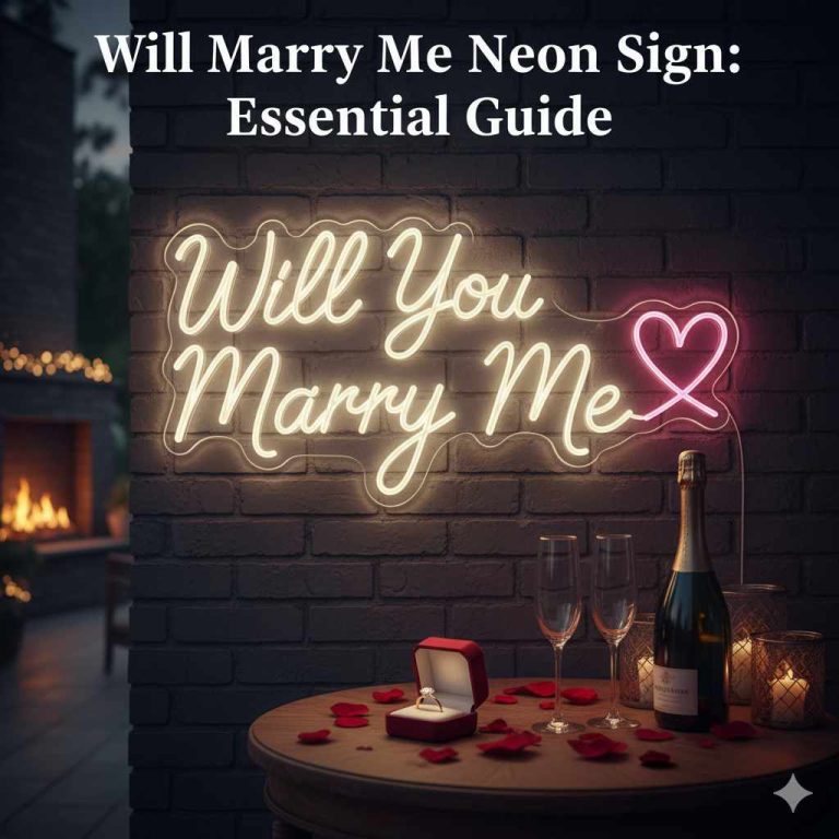 Will You Marry Me Neon Sign