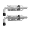JQK stainless steel spring loaded barrel bolt latch, 2 pack