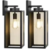 BesLowe 15 inch large outdoor wall light for a three-car garage door