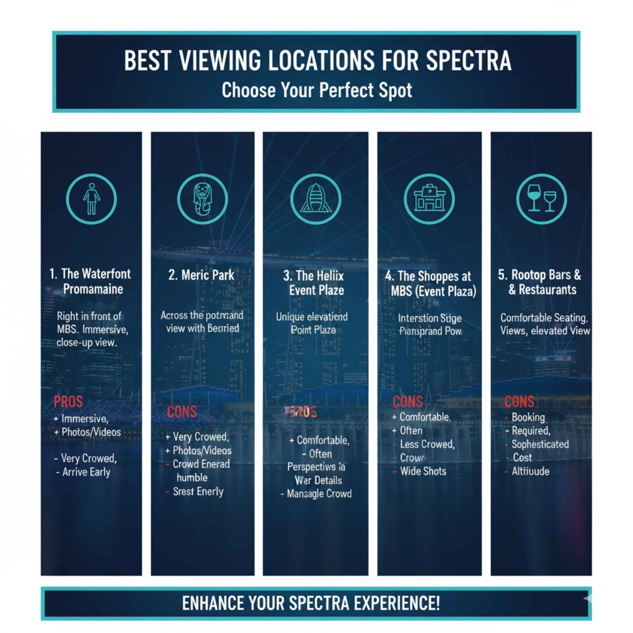Best Viewing Locations for Spectra