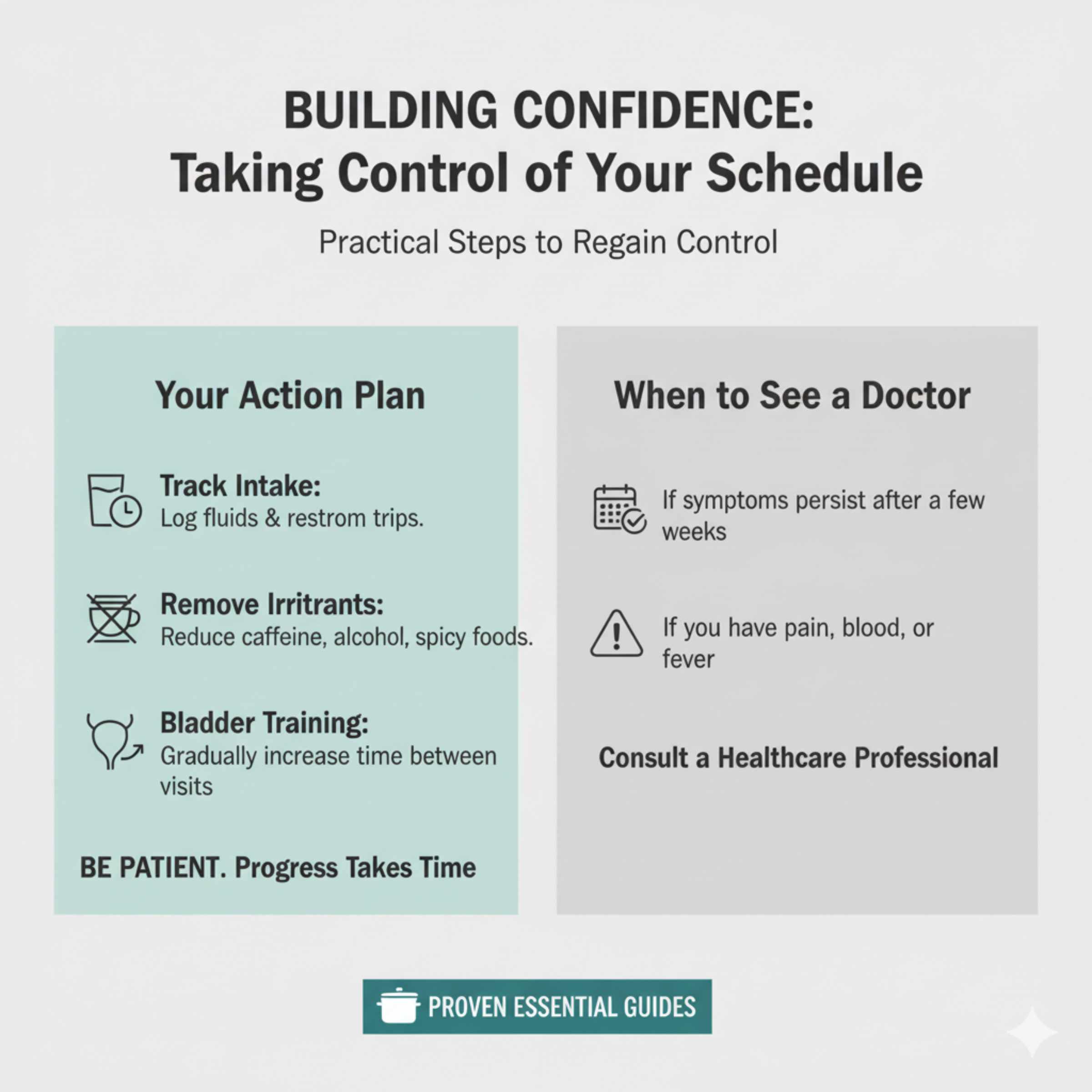 Building Confidence Taking Control of Your Schedule
