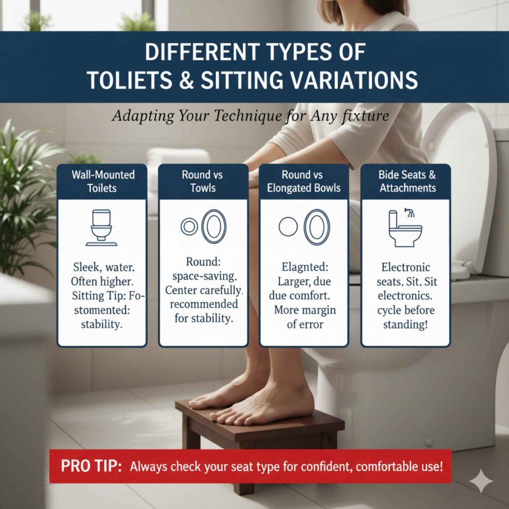 Different Types of Toilets and Sitting Variations