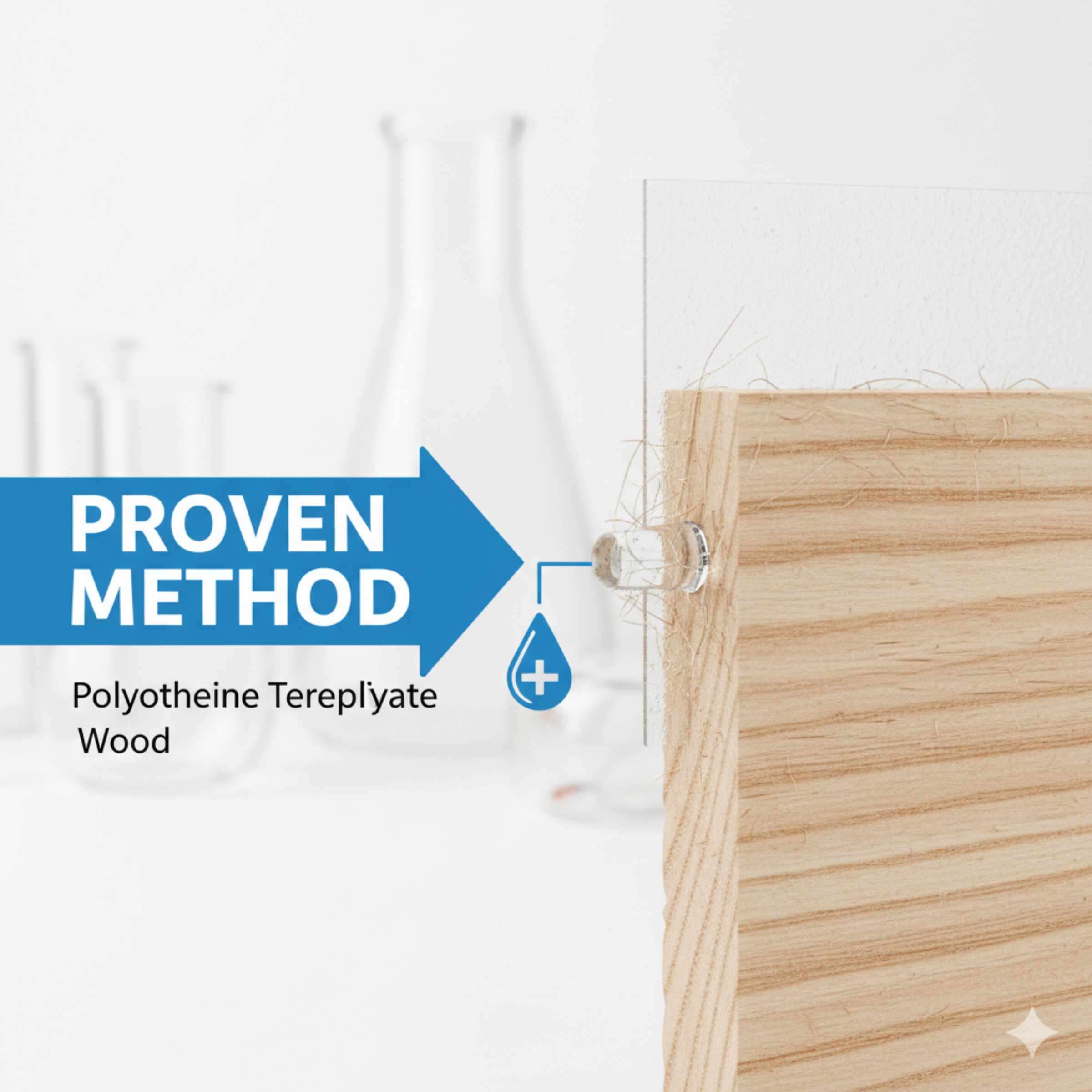 How To Get Polyethelene Terephthalate To Stick To Wood