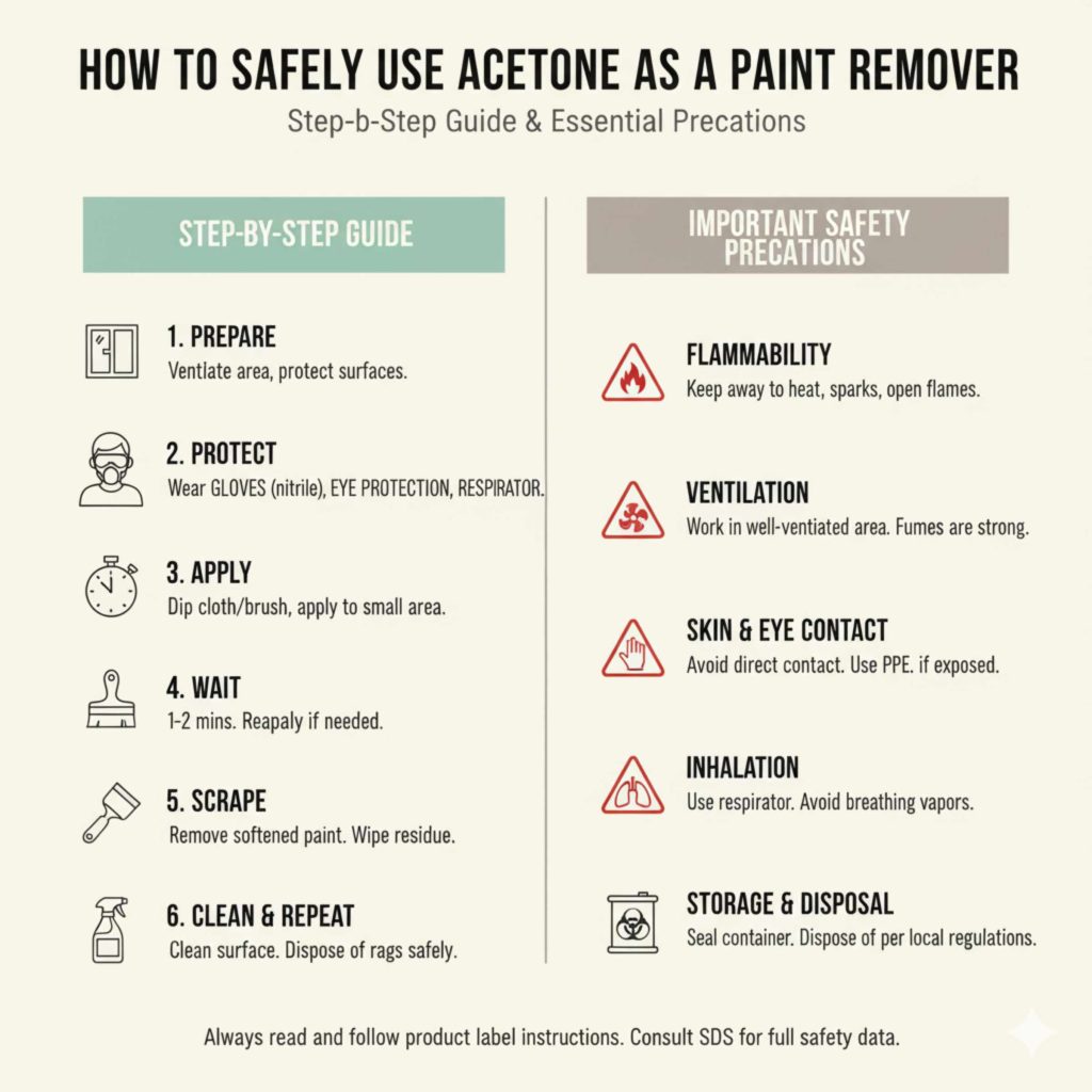 How to Safely Use Acetone as a Paint Remover
