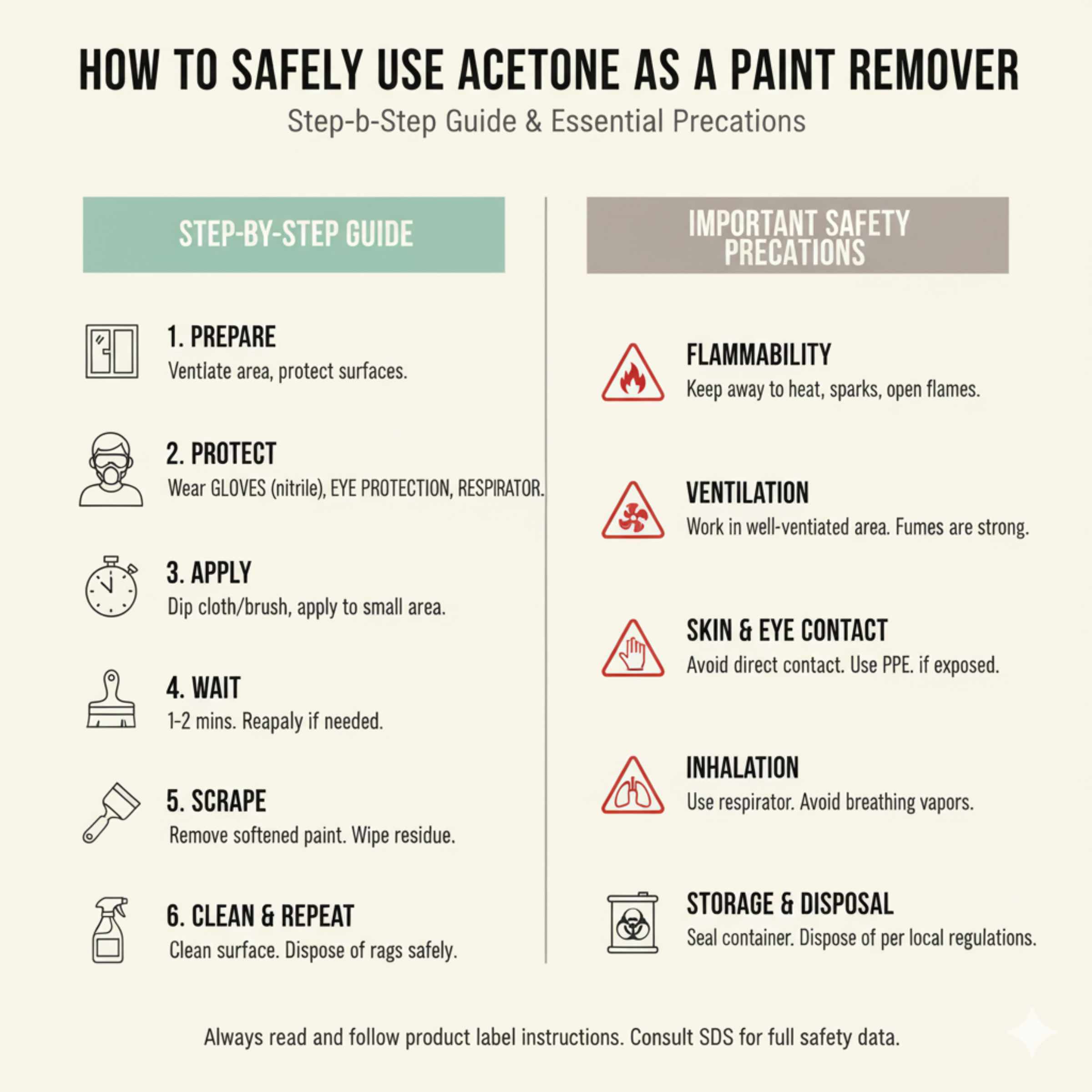 How to Safely Use Acetone as a Paint Remover