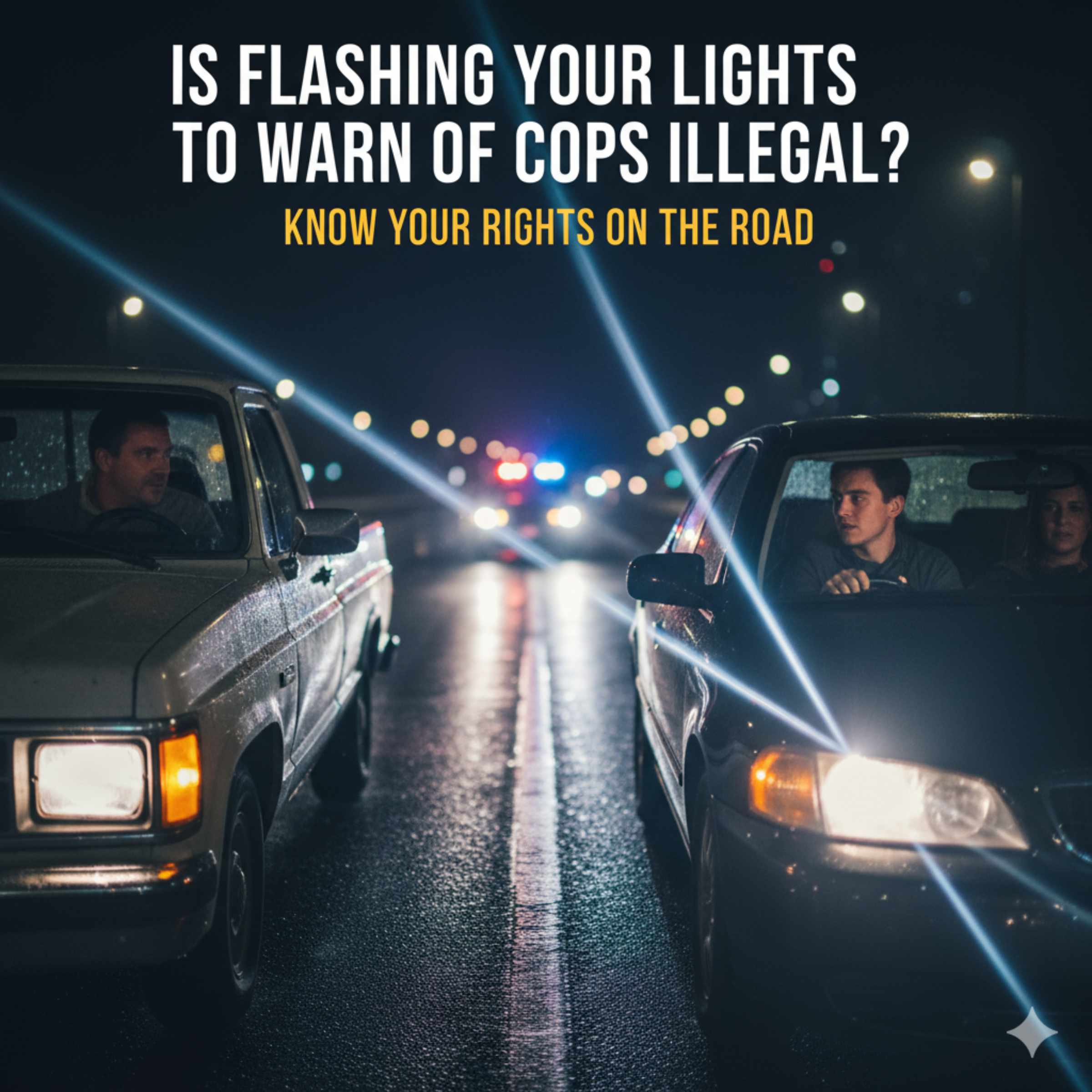 Is Flashing Your Lights to Warn of Cops Illegal