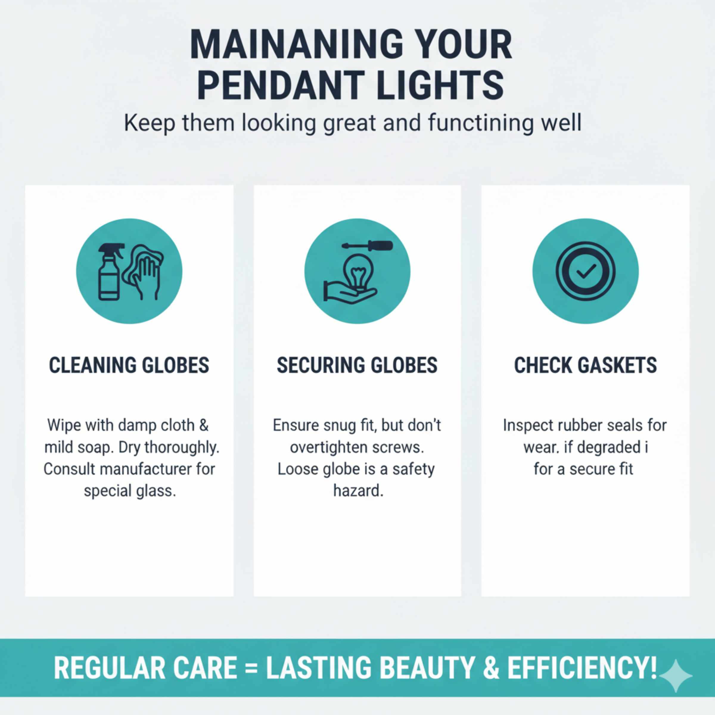 Maintaining Your Pendant Lights