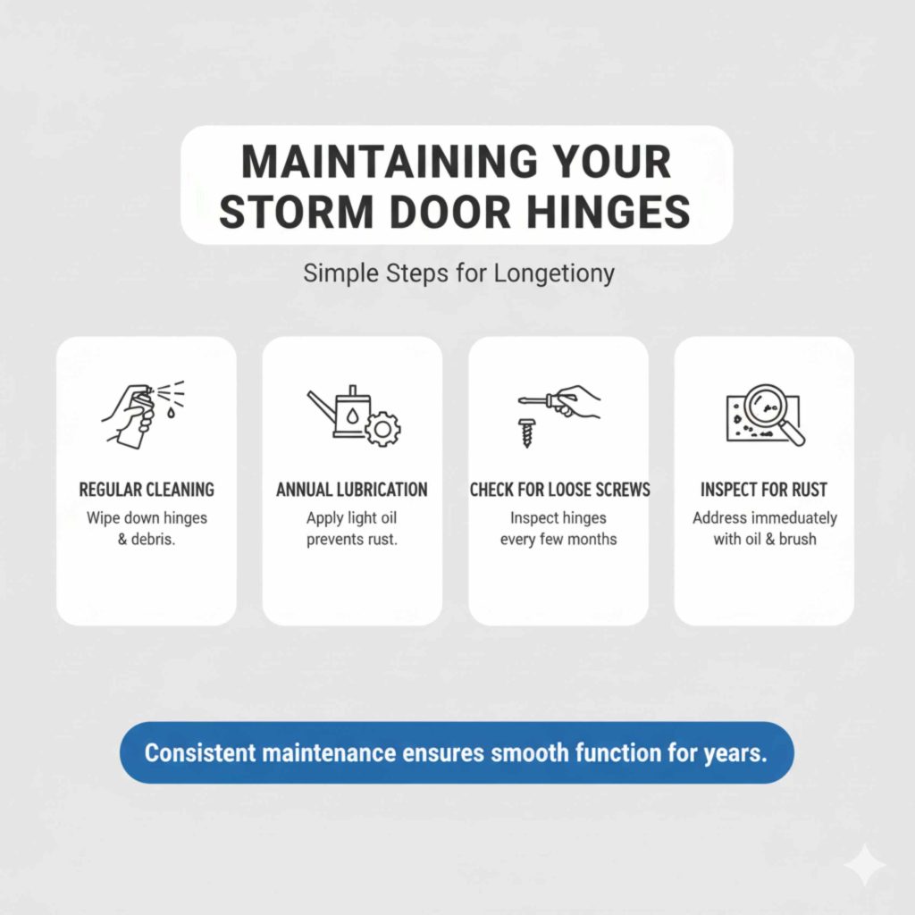 Maintaining Your Storm Door Hinges