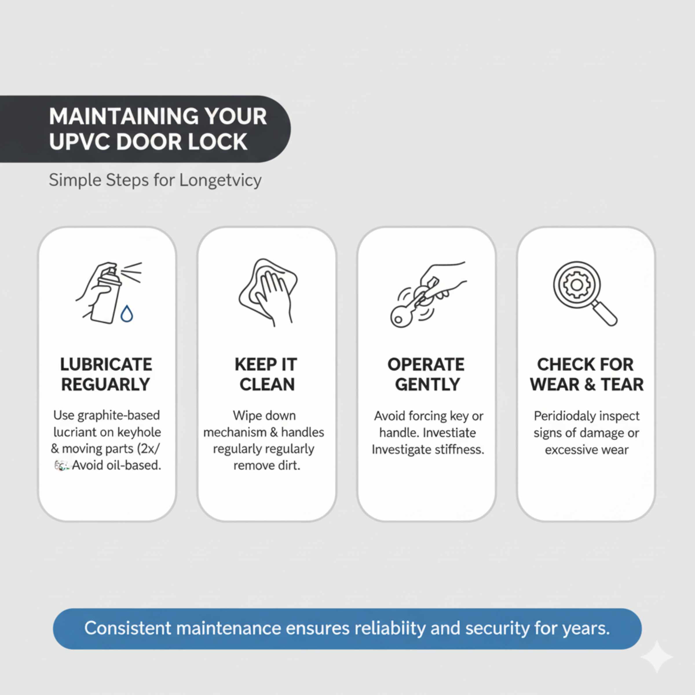 Maintaining Your UPVC Door Lock