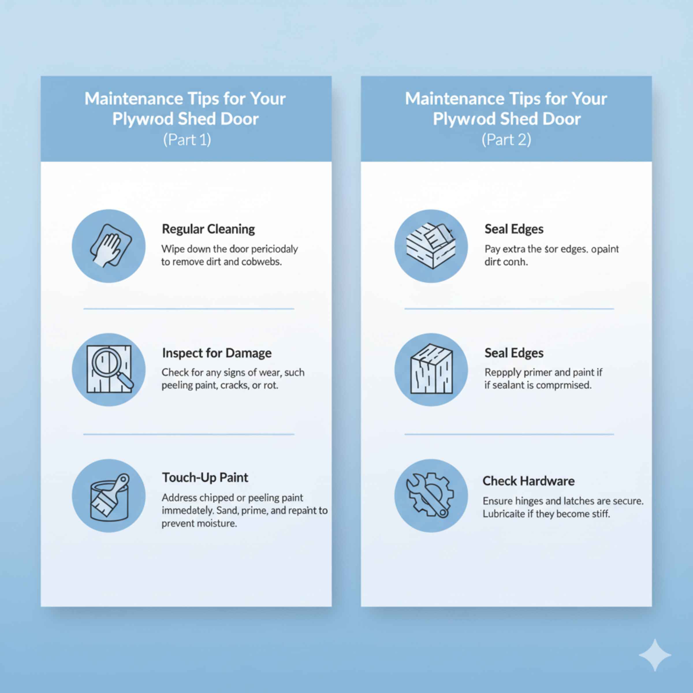 Maintenance Tips for Your Plywood Shed Door