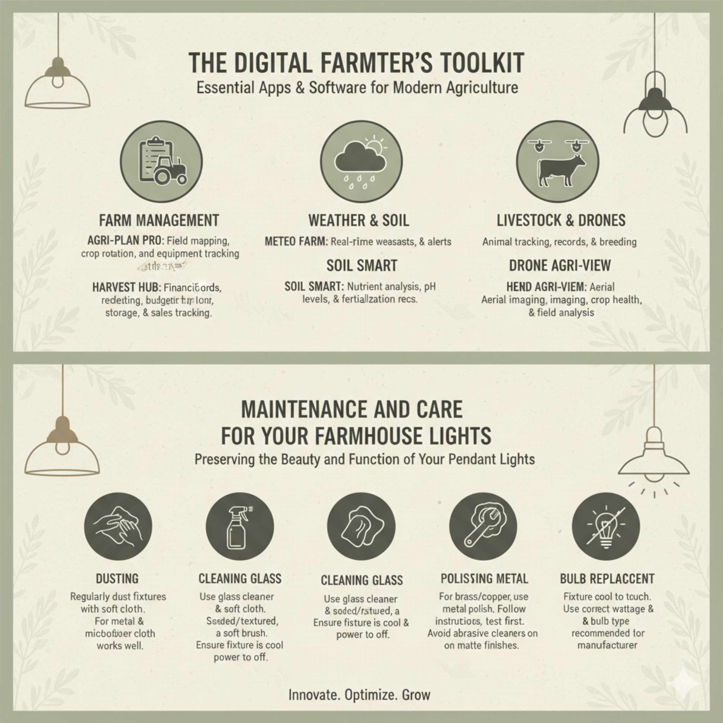 Maintenance and Care for Your Farmhouse Lights
