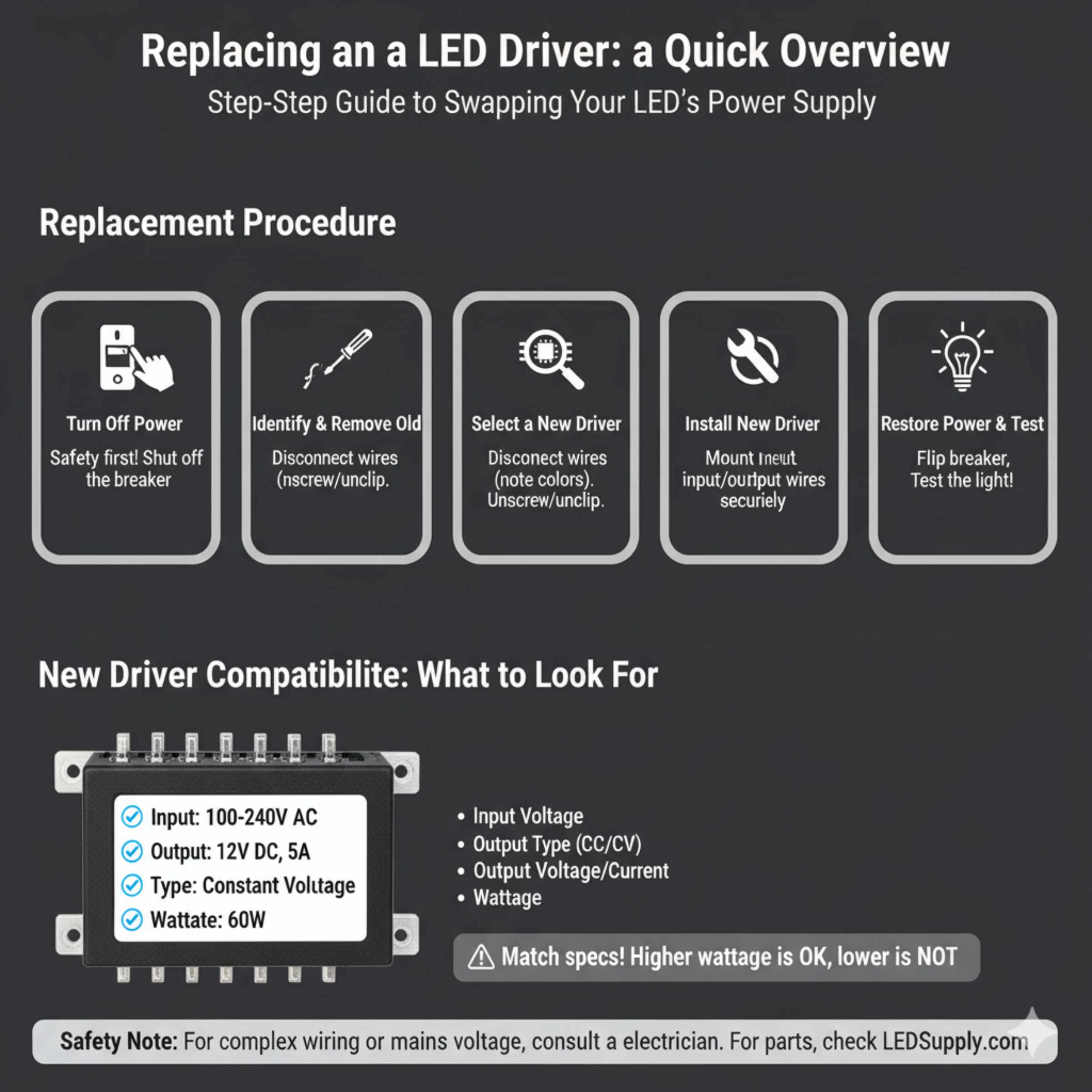 Replacing an LED Driver