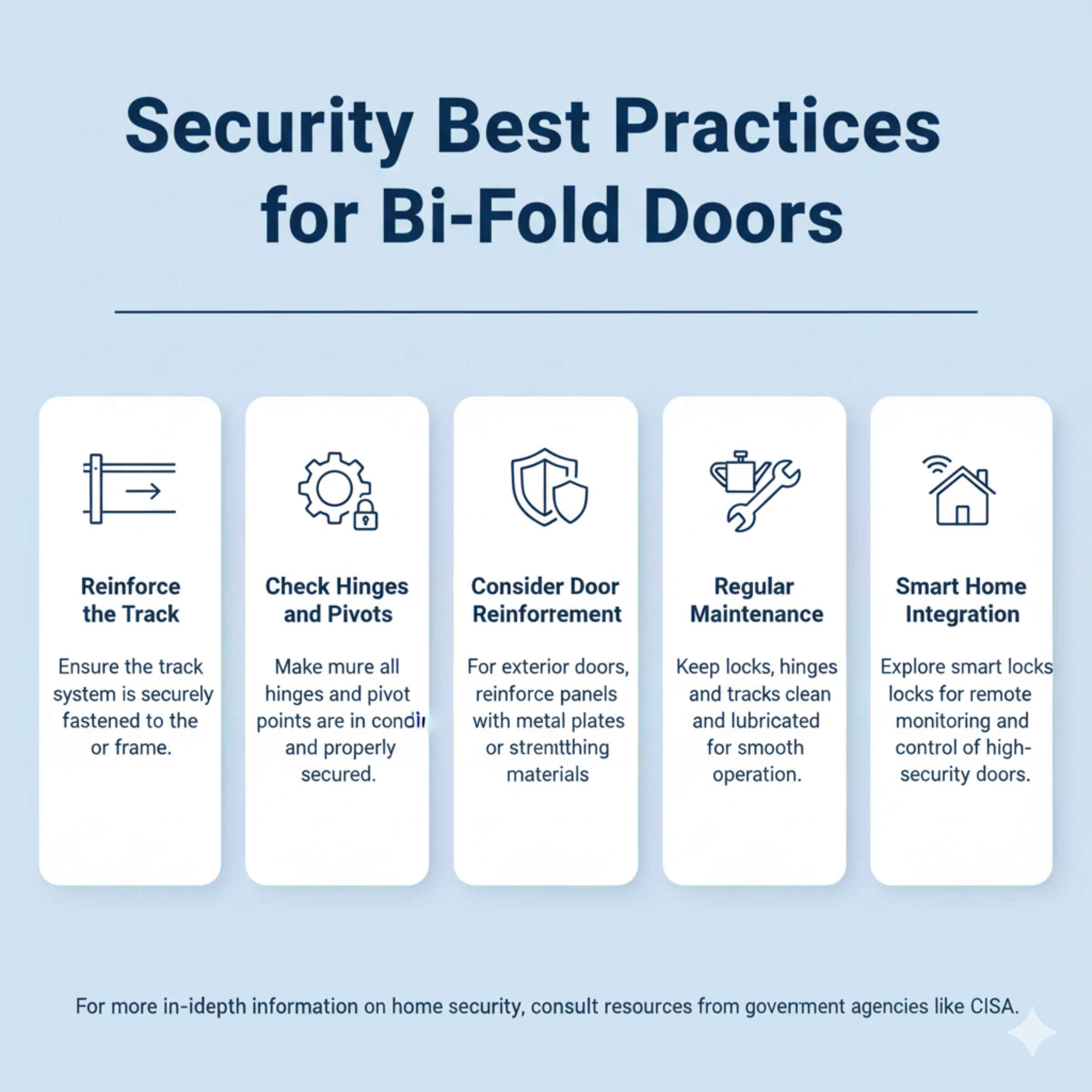 Security Best Practices for Bi-Fold Doors