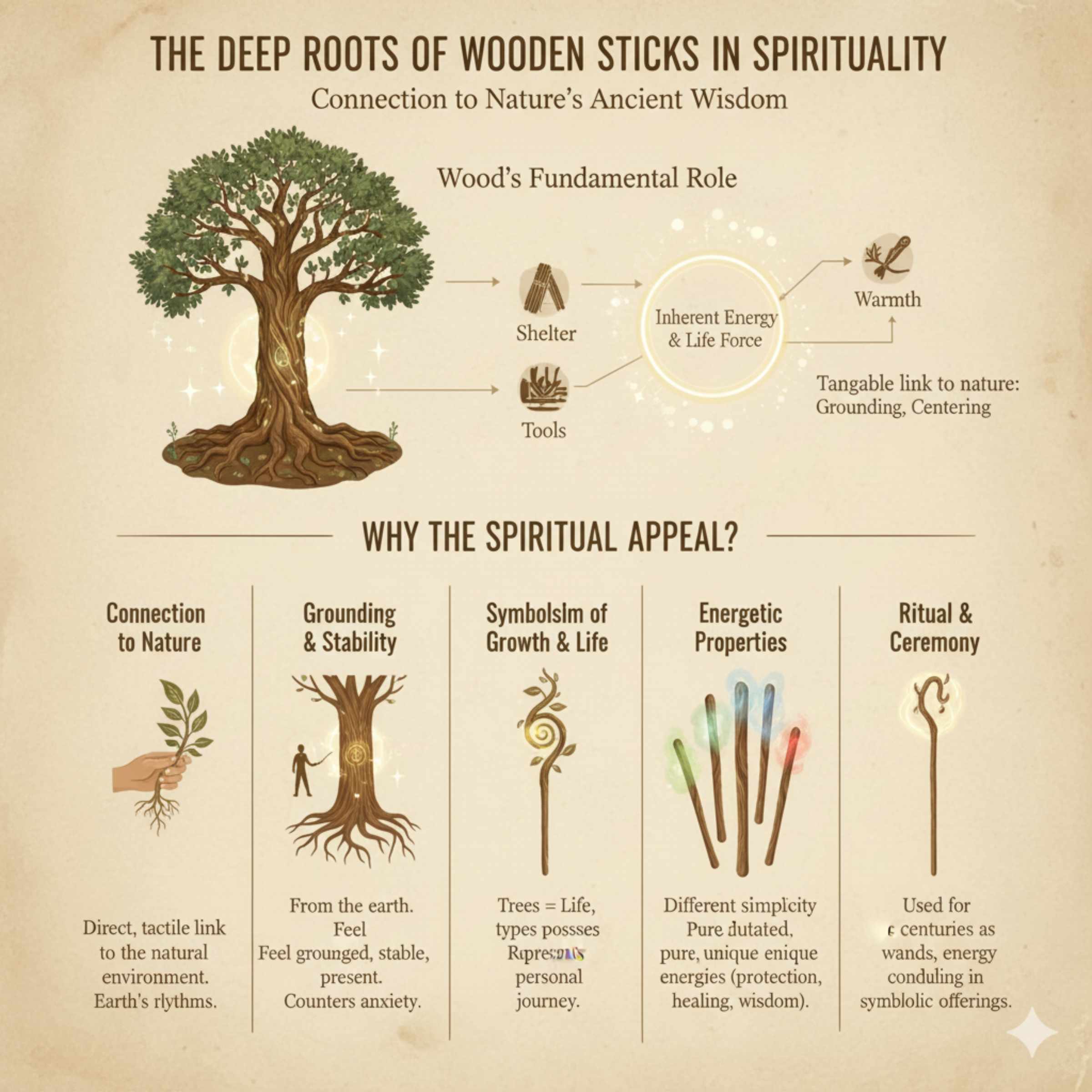 The Deep Roots of Wooden Sticks in Spirituality