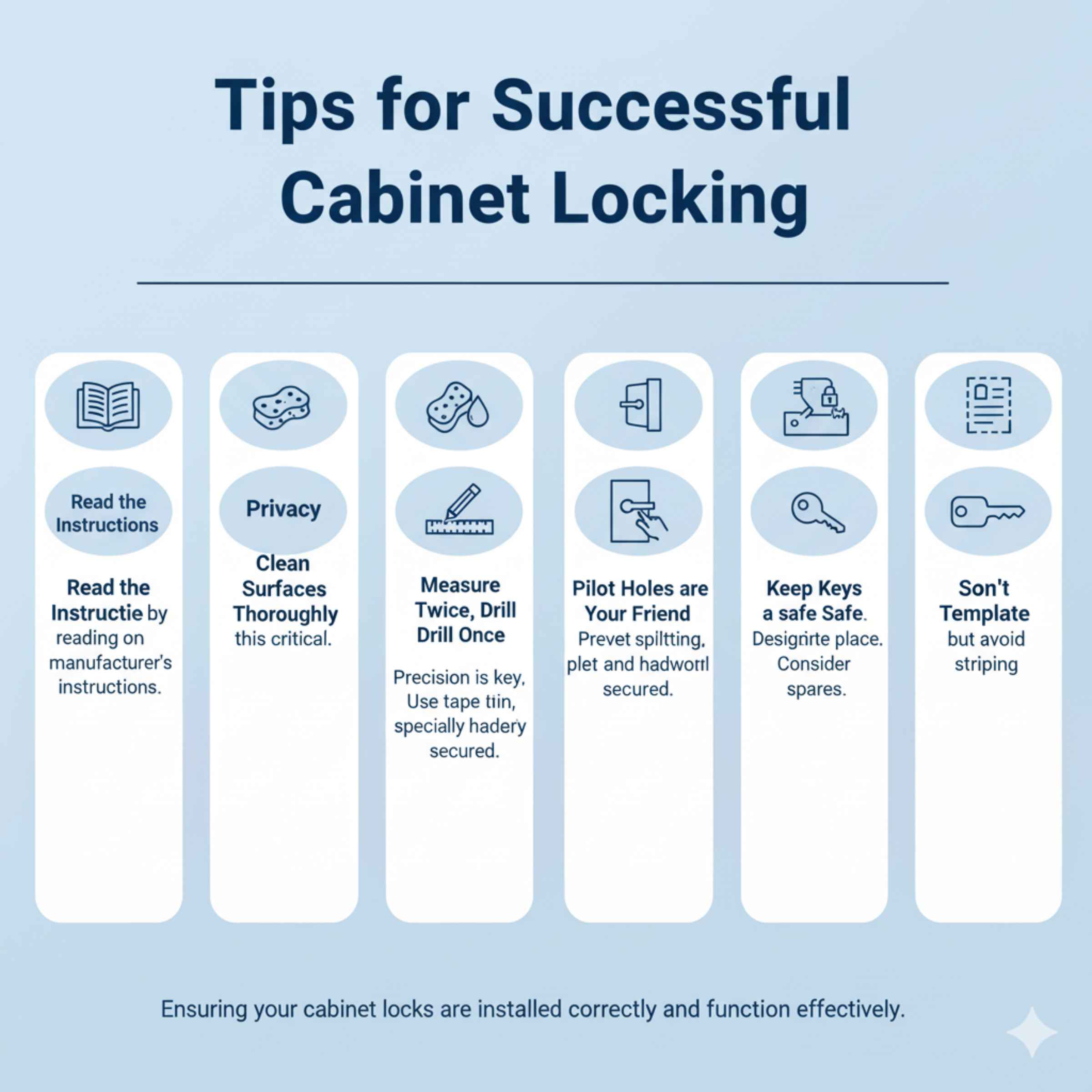 Tips for Successful Cabinet Locking