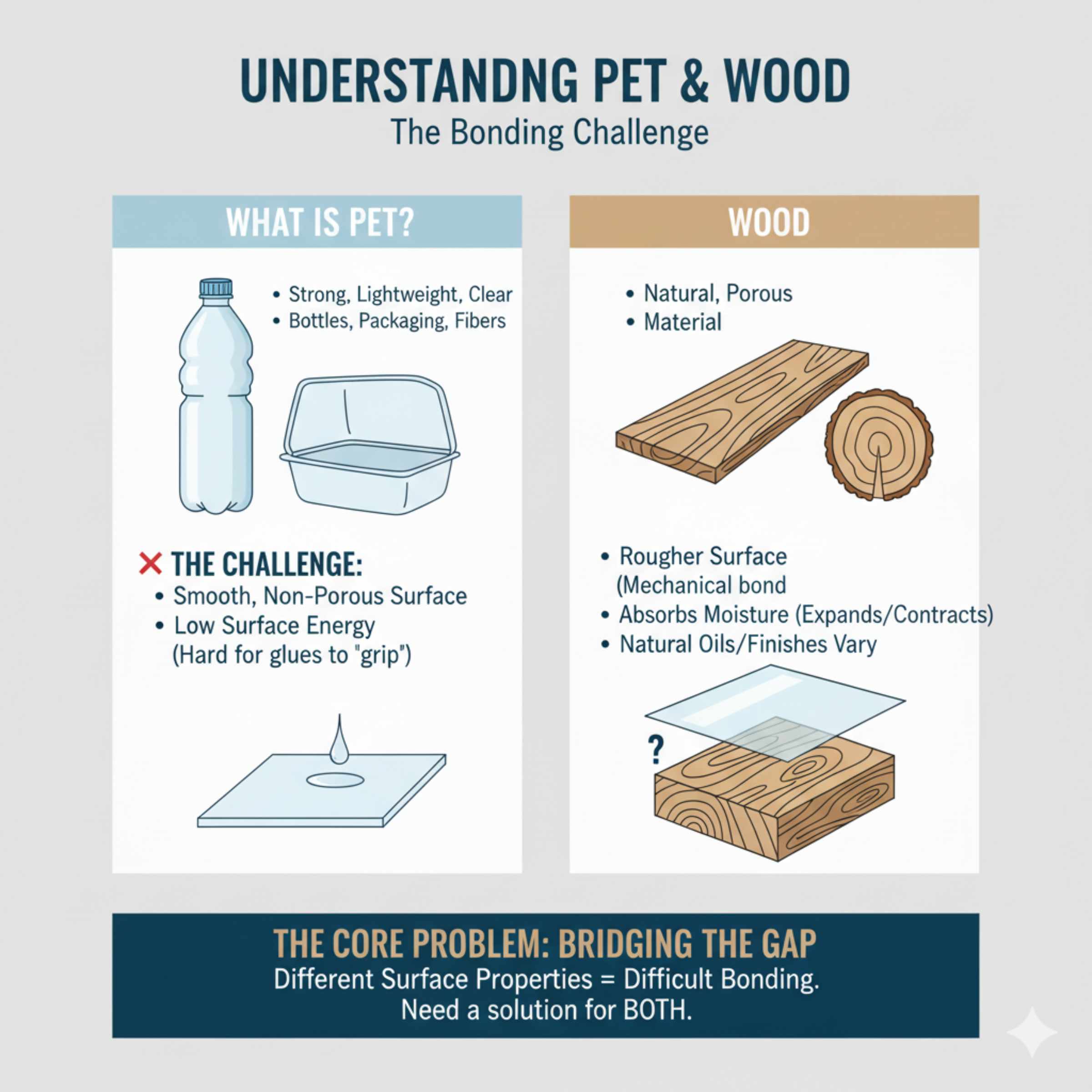 Understanding Polyethylene Terephthalate (PET) and Wood