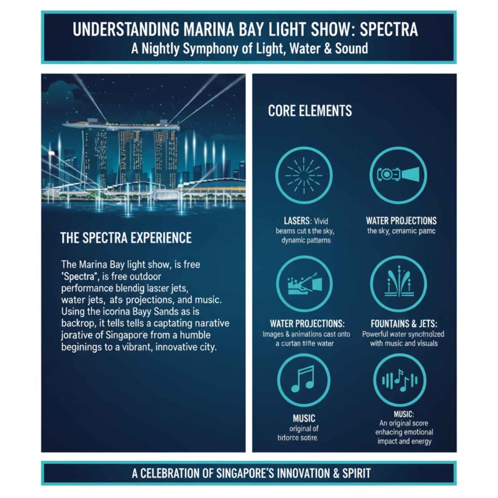 Understanding the Marina Bay Light Show Spectra