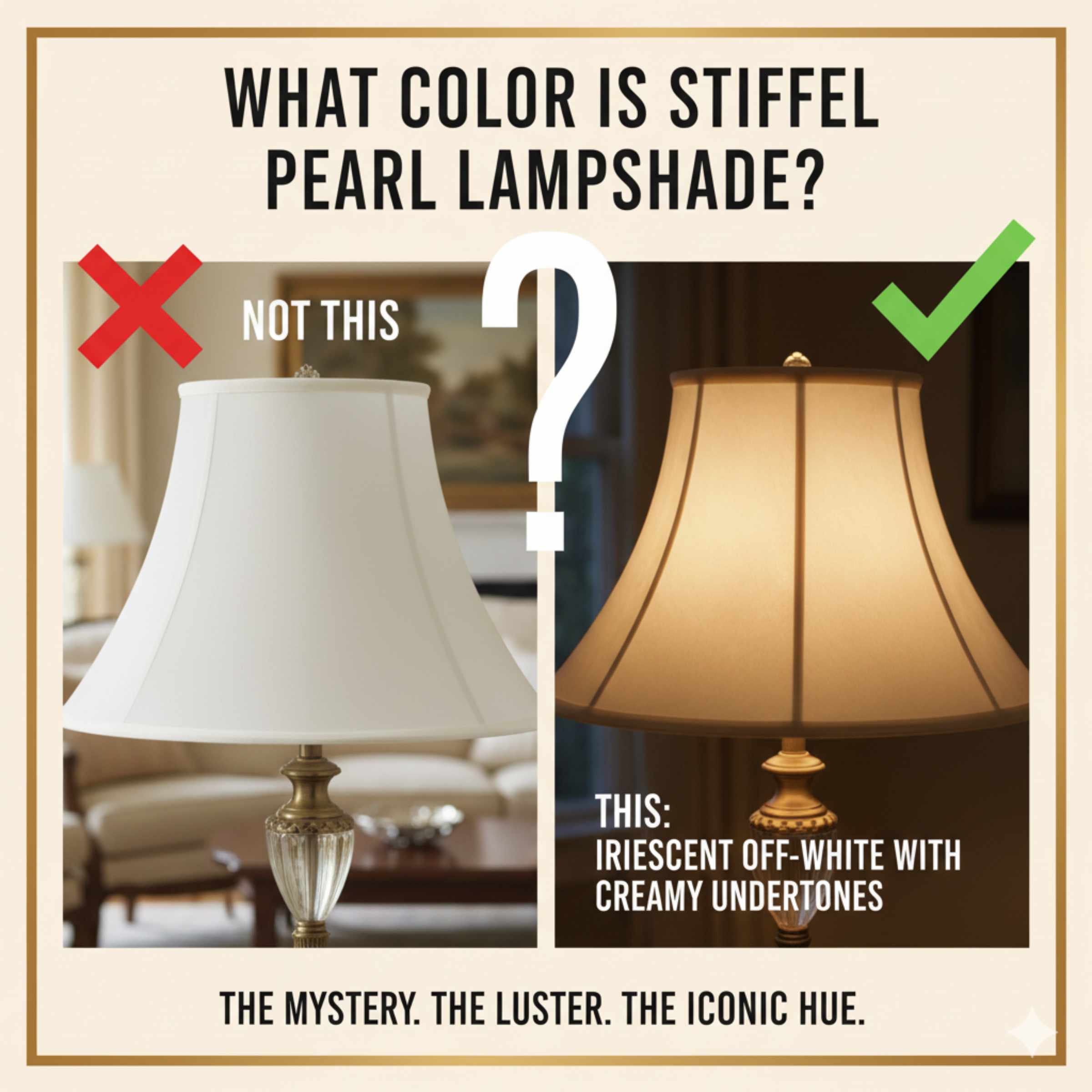 What Color is Stiffel Pearl Lampshade