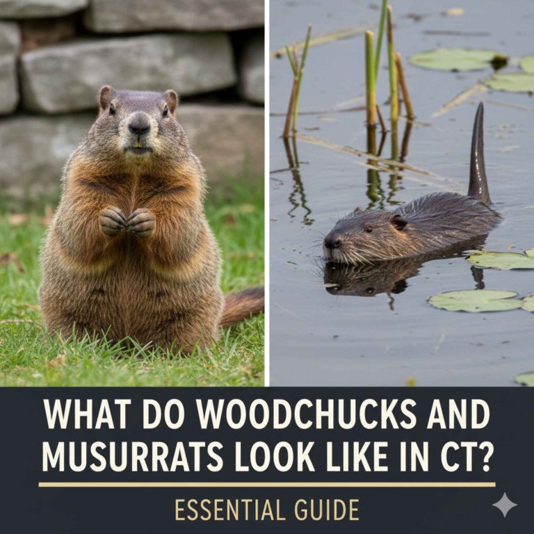 What Do Woodchucks And Muskrats Animals Look Like In CT