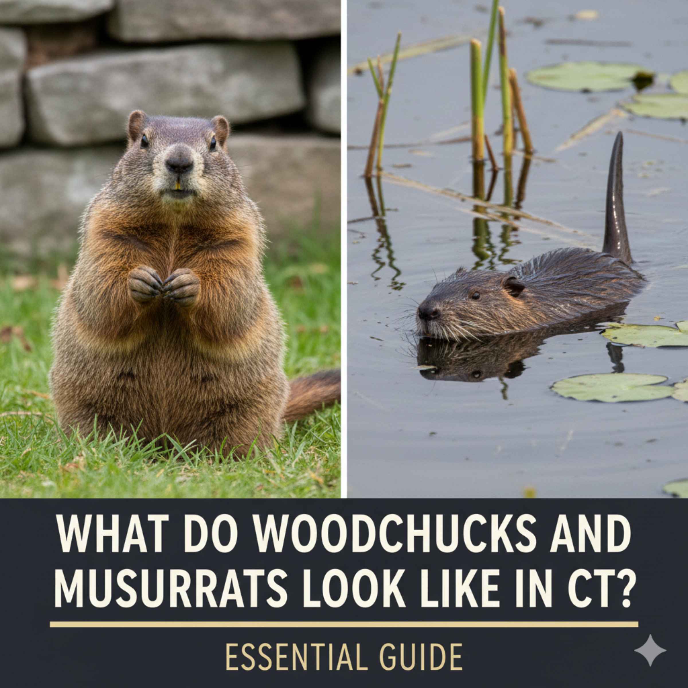 What Do Woodchucks And Muskrats Animals Look Like In CT