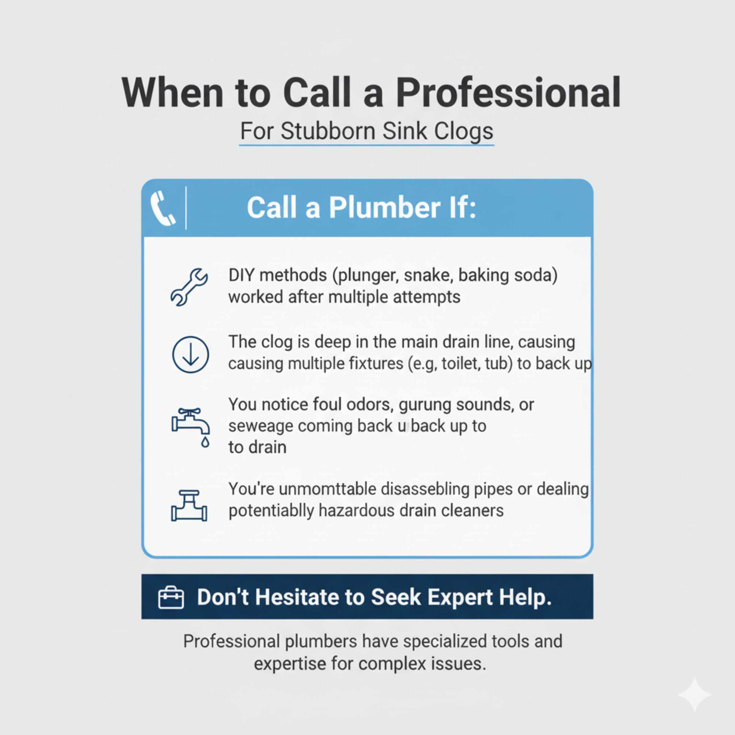 When to Call a Professional