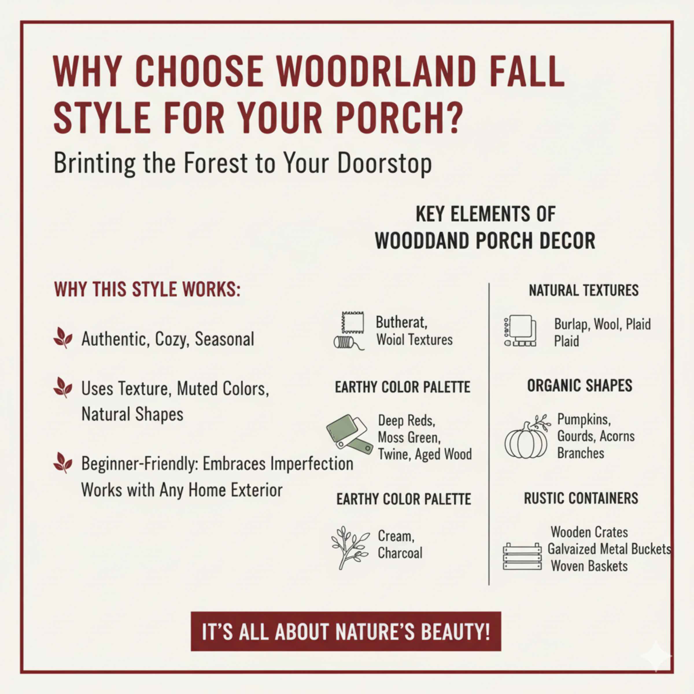 Why Choose Woodland Fall Style for Your Porch