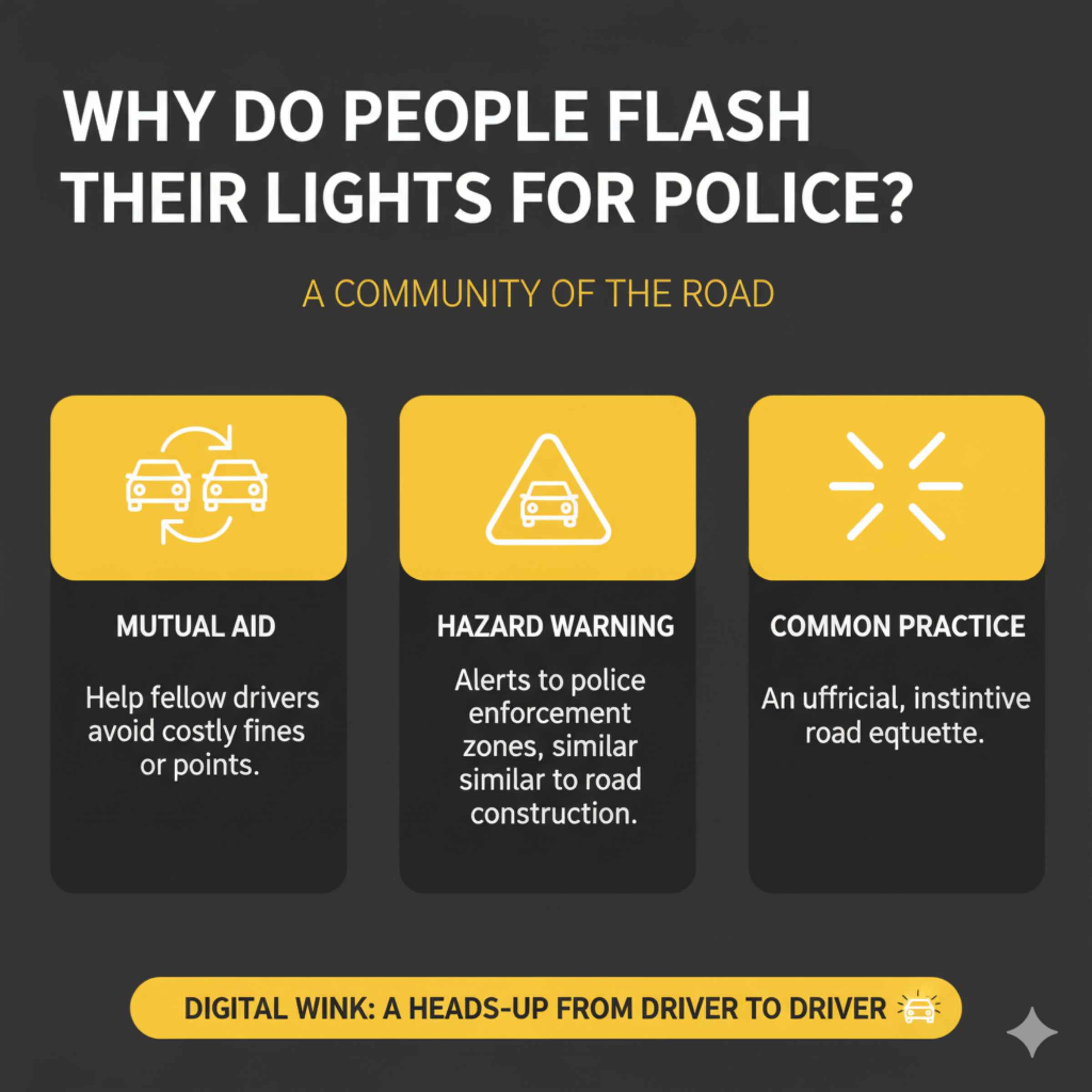 Why Do People Flash Their Lights for Police?