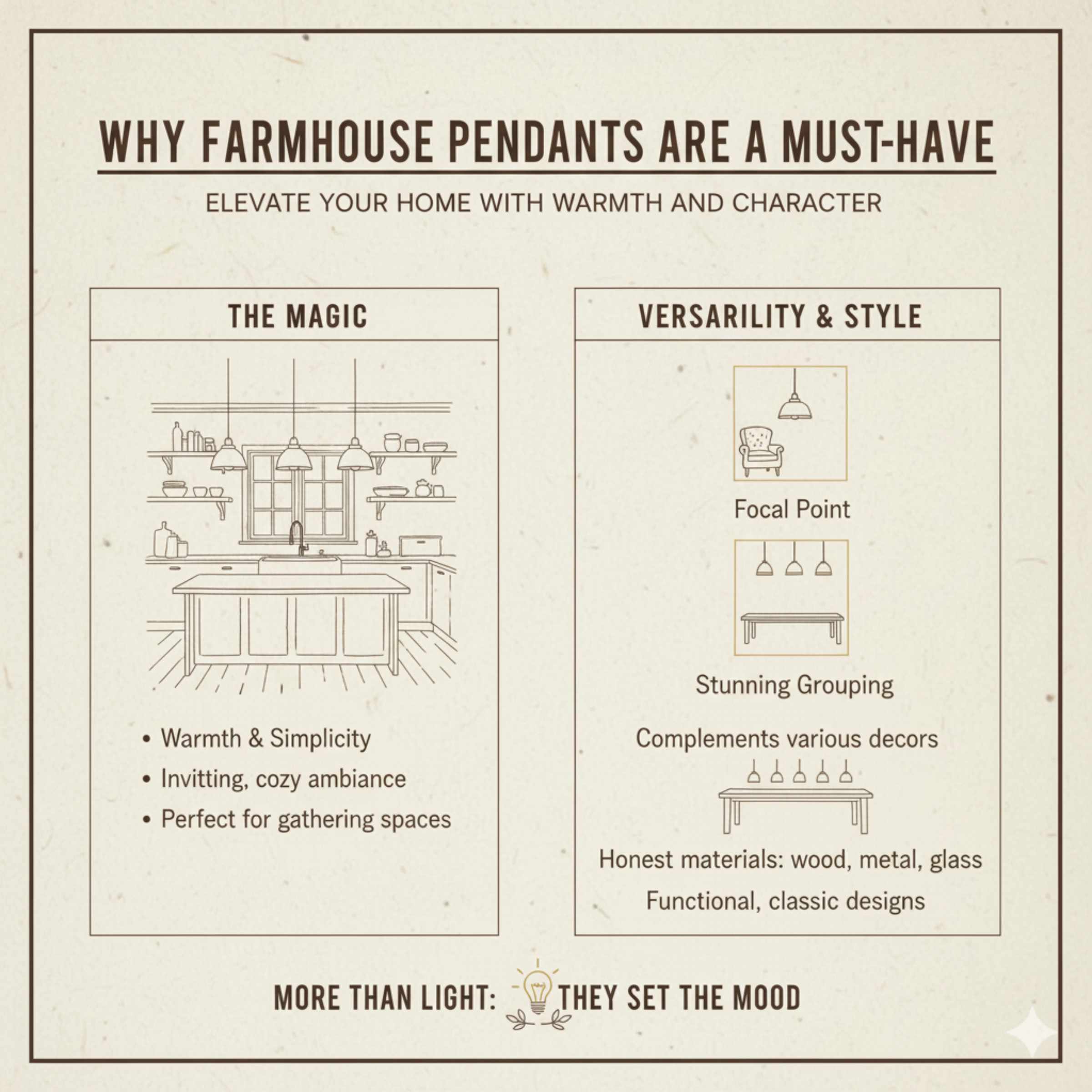 Why Farmhouse Pendant Lights Are a Must-Have