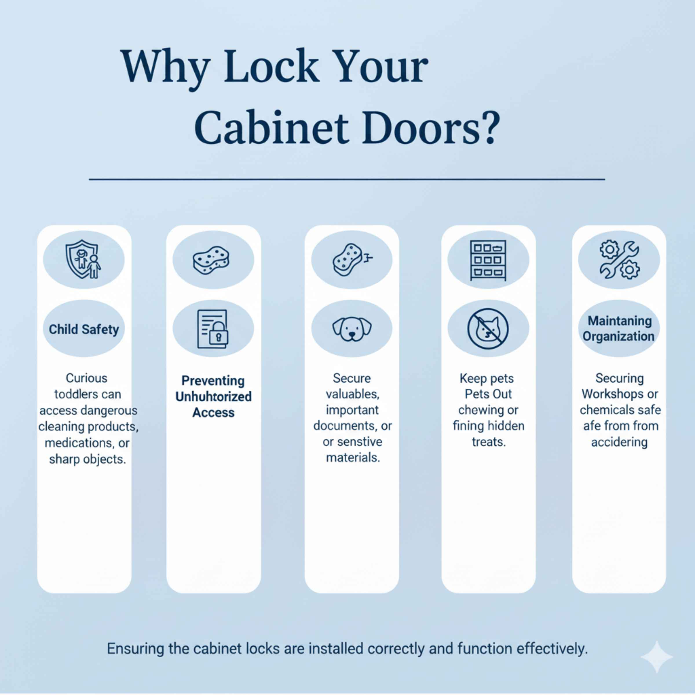 Why Lock Your Cabinet Doors