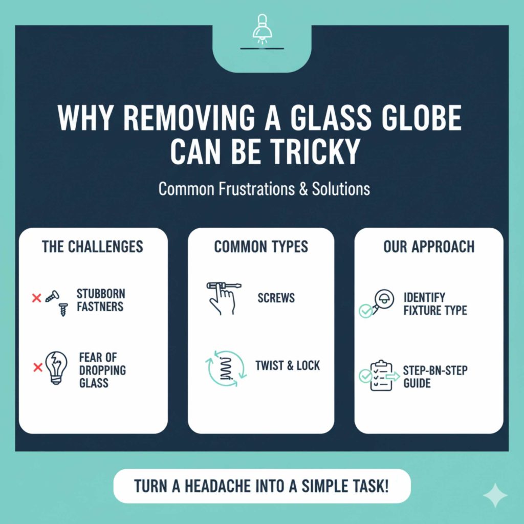Why Removing a Glass Globe Can Be Tricky (And How We'll Solve It)