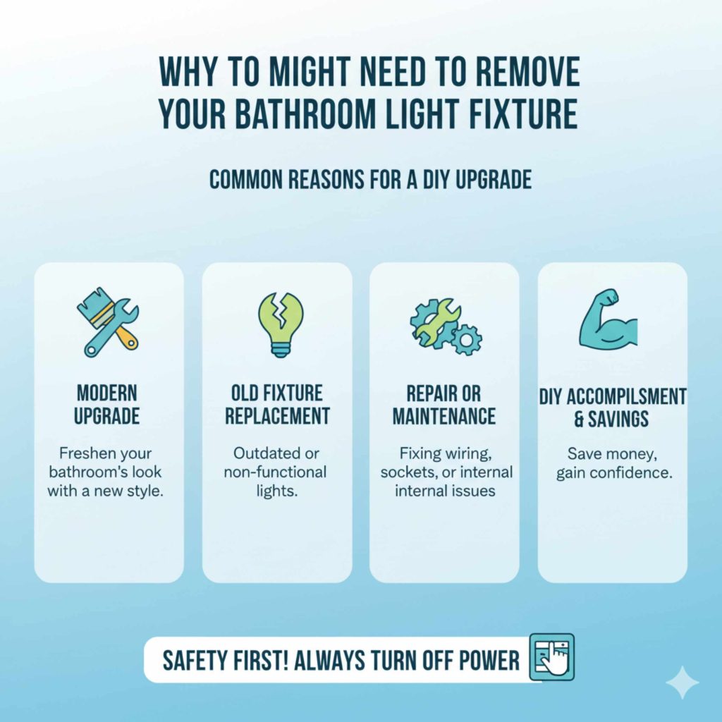 Why You Might Need to Remove Your Bathroom Light Fixture