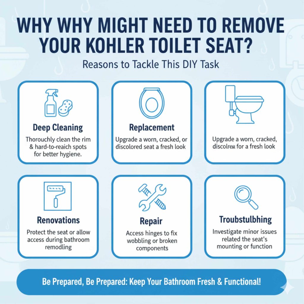 Why You Might Need to Remove Your Kohler Toilet Seat