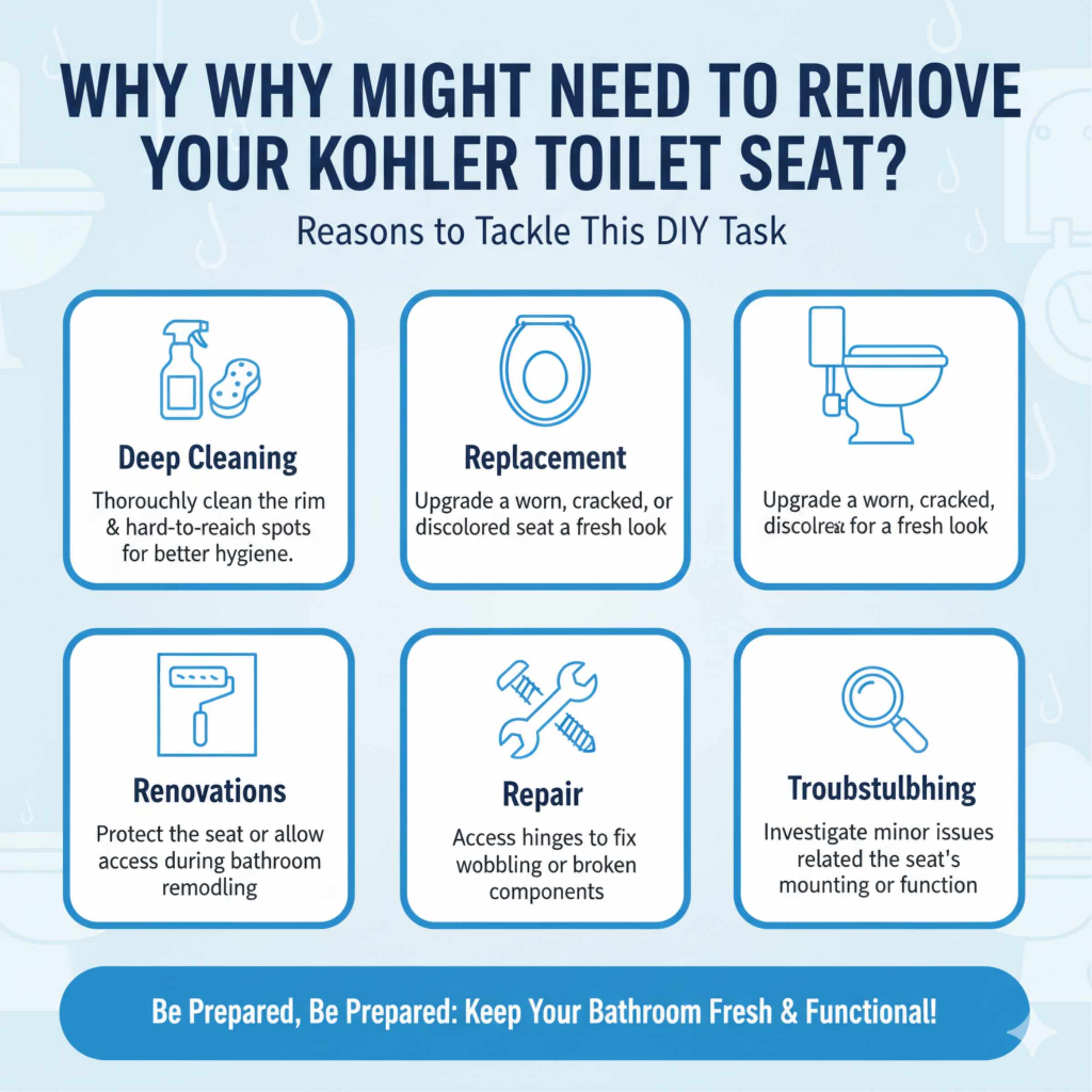 Why You Might Need to Remove Your Kohler Toilet Seat