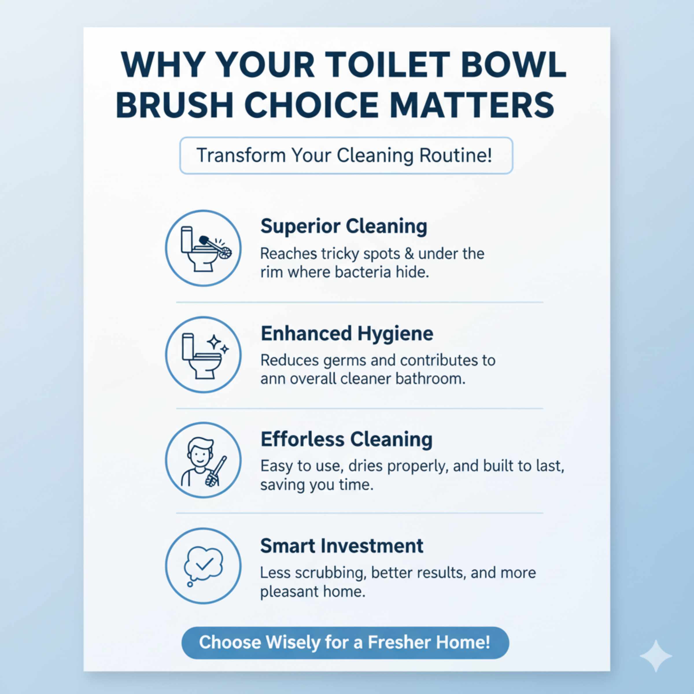 Why Your Toilet Bowl Brush Choice Matters