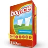 Bounce anti static fabric softener dryer sheets