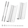 Lower screen door hinge leaf replacement kit