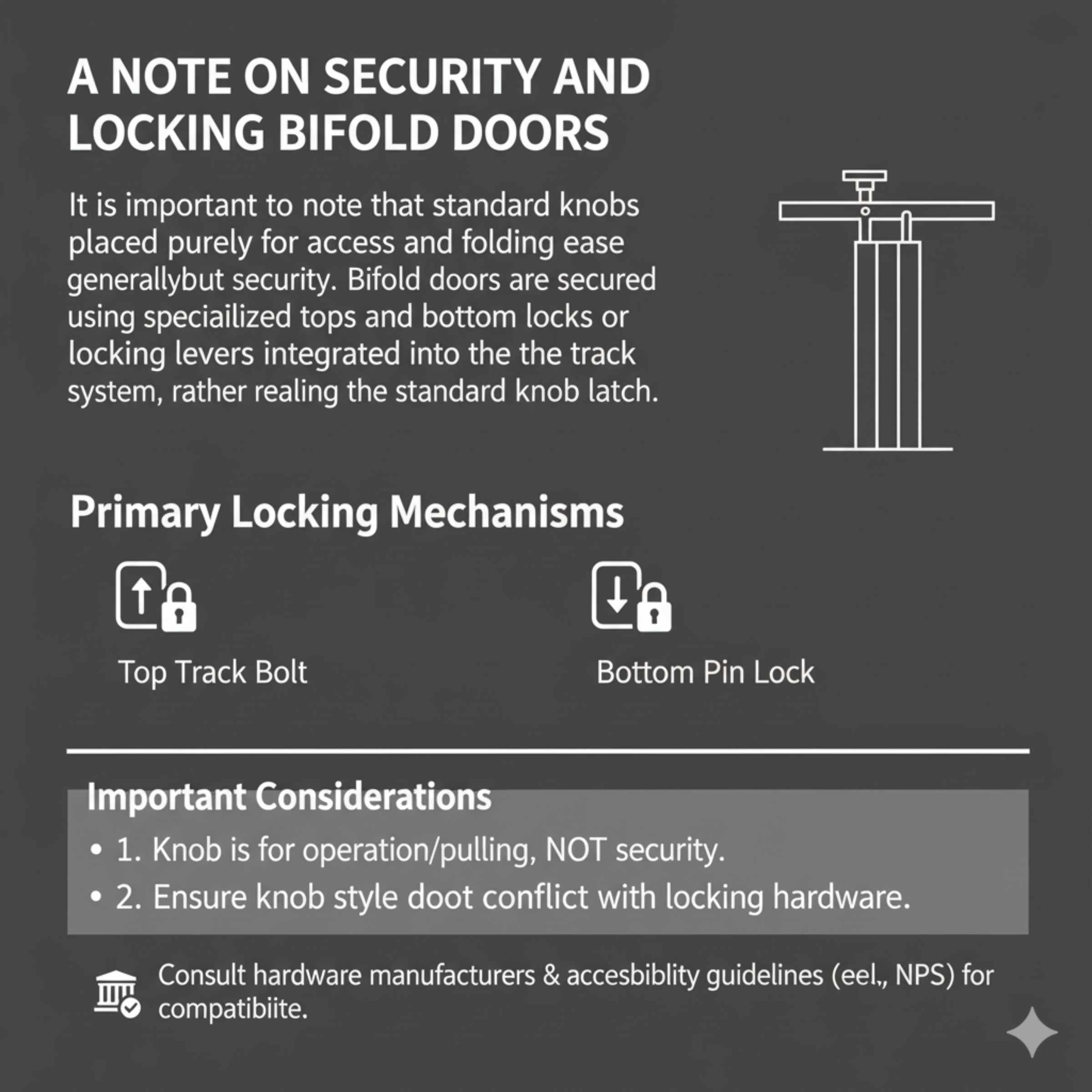 A Note on Security and Locking Bifold Doors