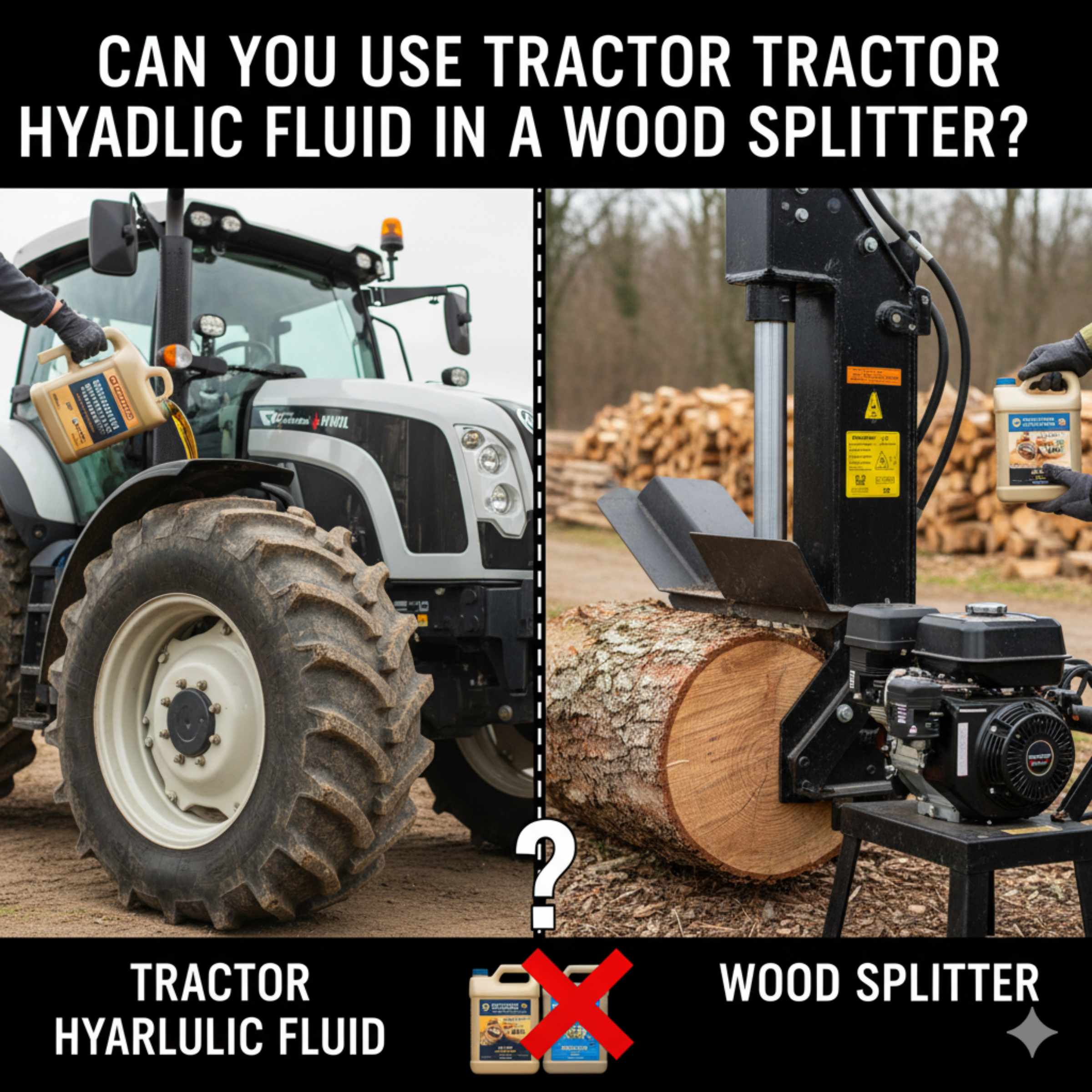 Can You Use Tractor Hydraulic Fluid in a Wood Splitter