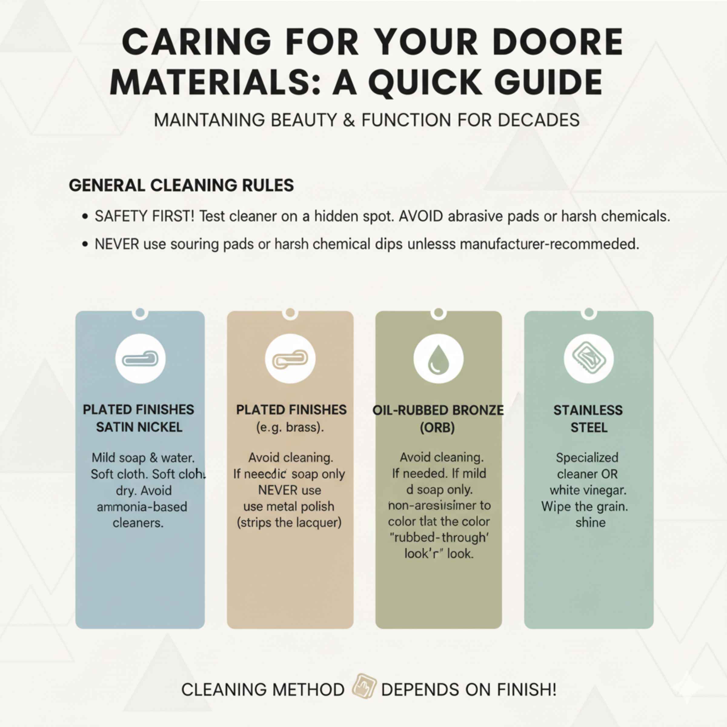 Caring for Your Door Handle Materials A Quick Guide