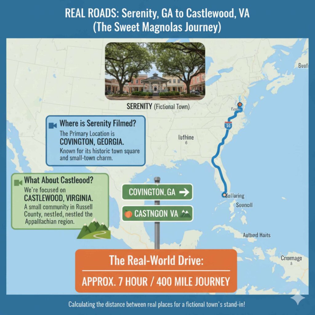 Fictional Towns Meet Real Roads