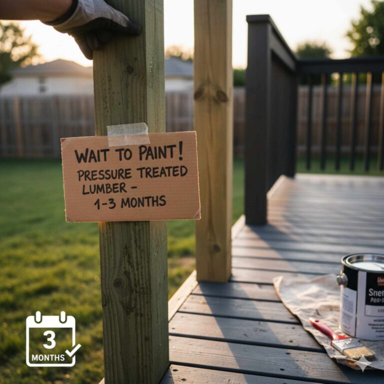 How Long Before You Can Paint Pressure Treated Lumber?