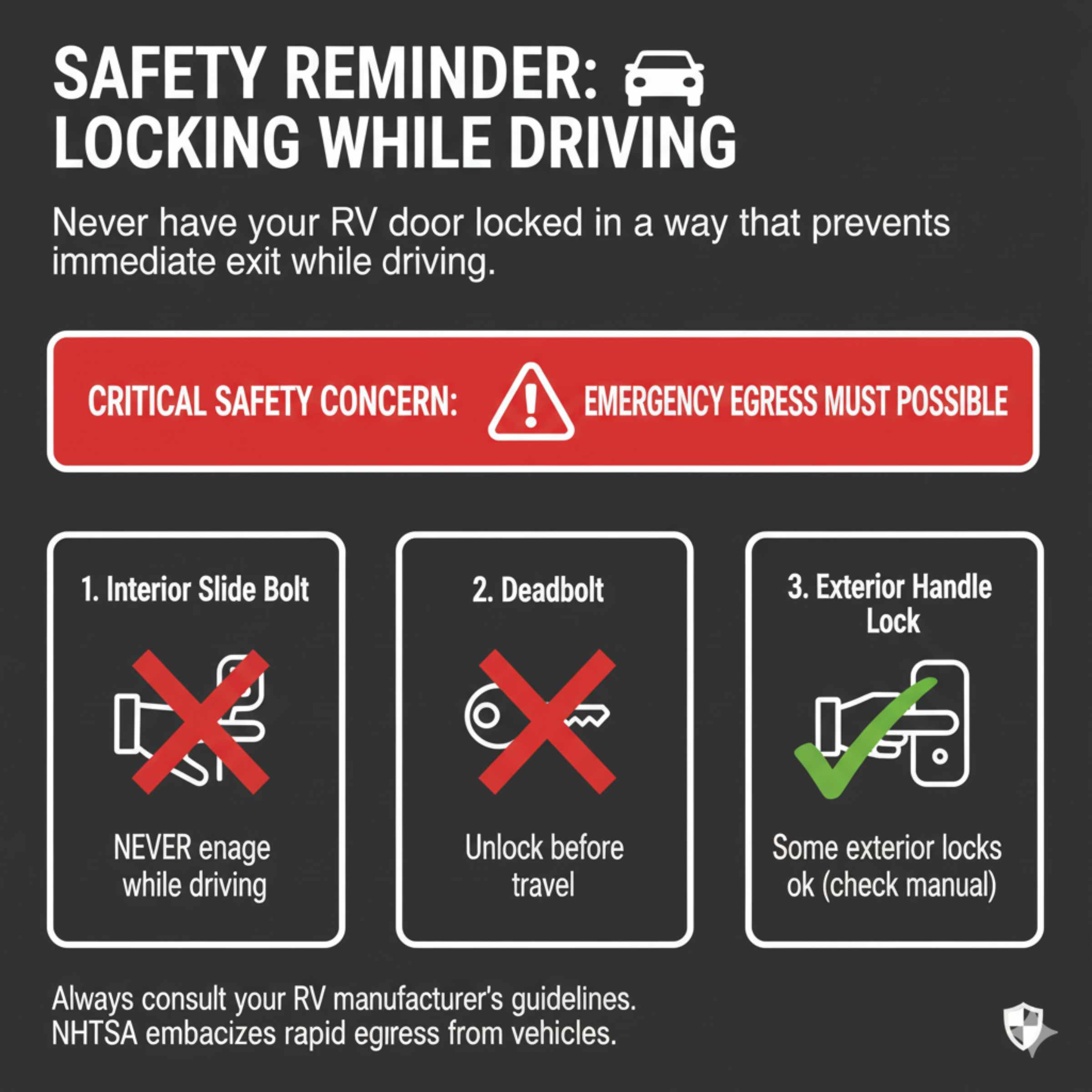 Locking While Driving