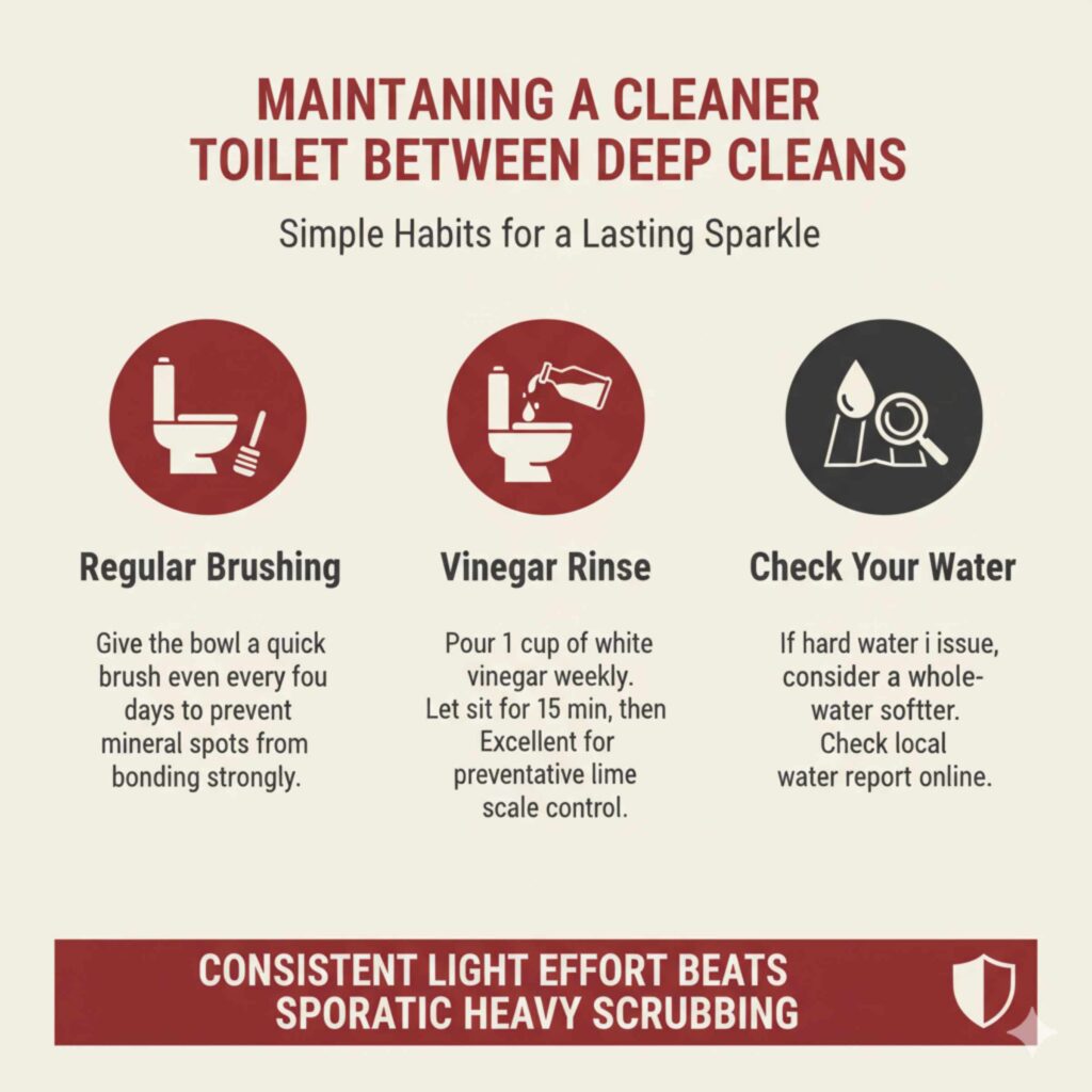 Maintaining a Cleaner Toilet Between Deep Cleans