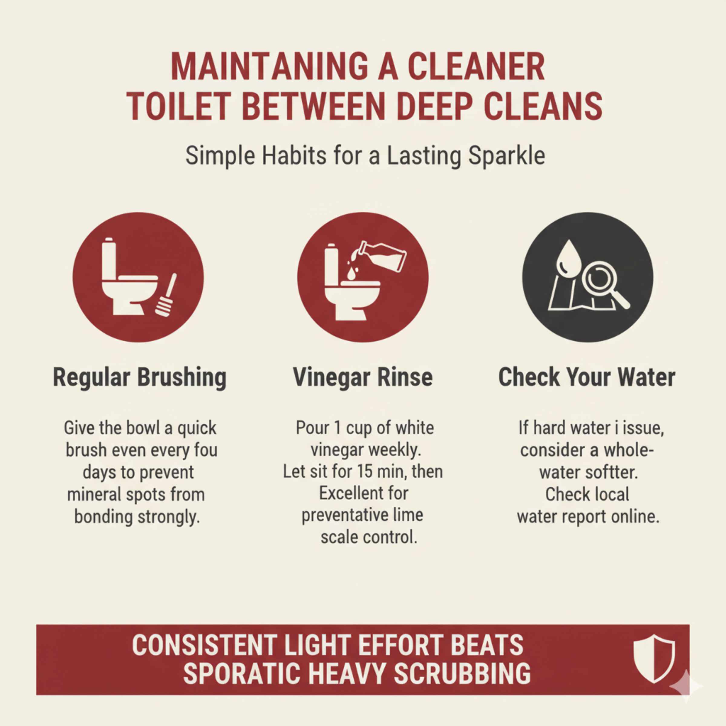 Maintaining a Cleaner Toilet Between Deep Cleans