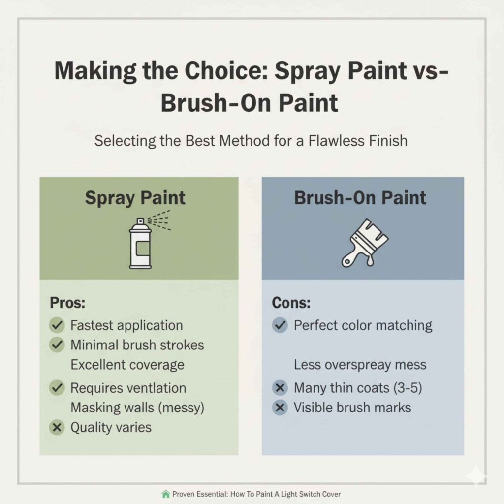 Making the Choice Spray Paint vs. Brush-On Paint