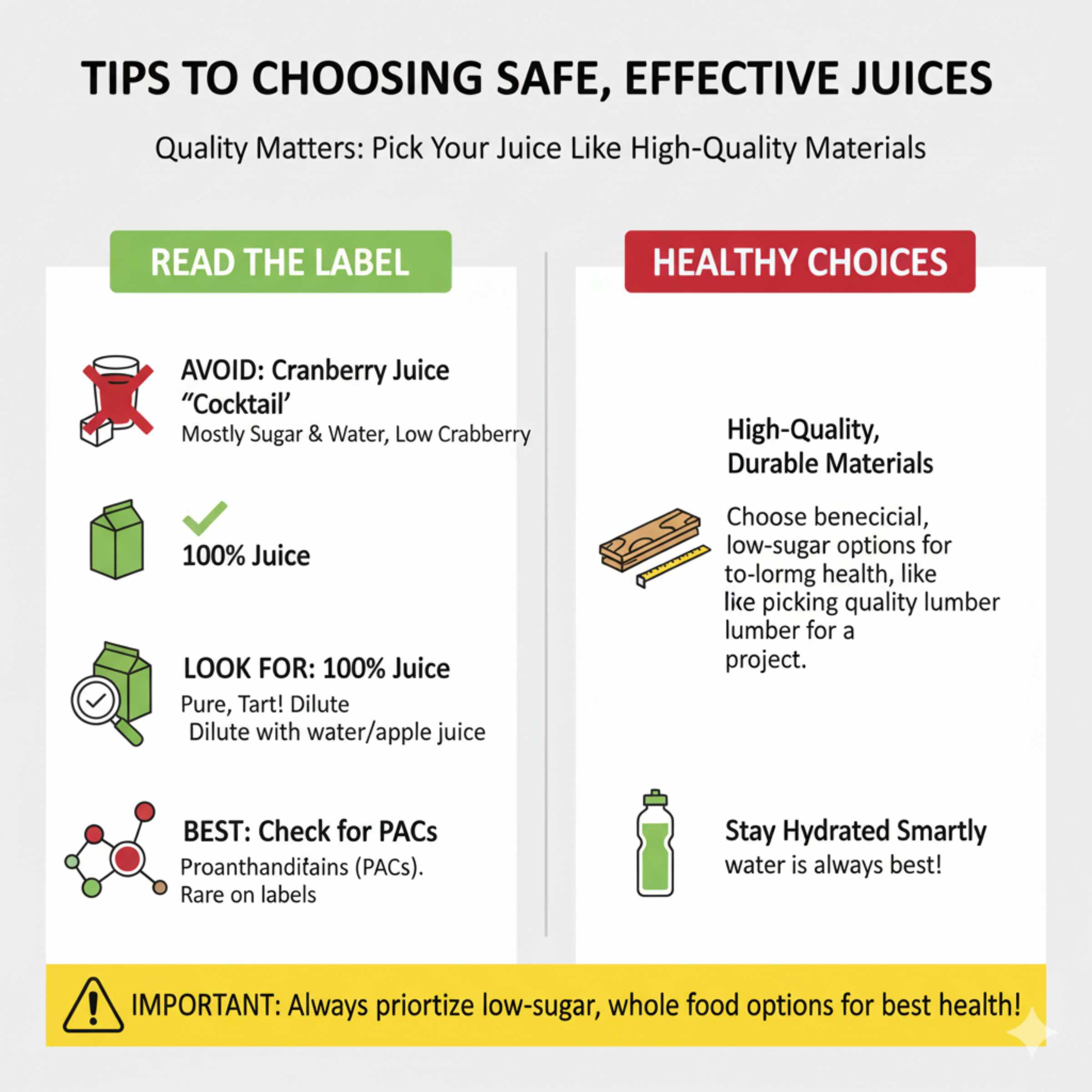 Tips for Choosing Safe, Effective Juices