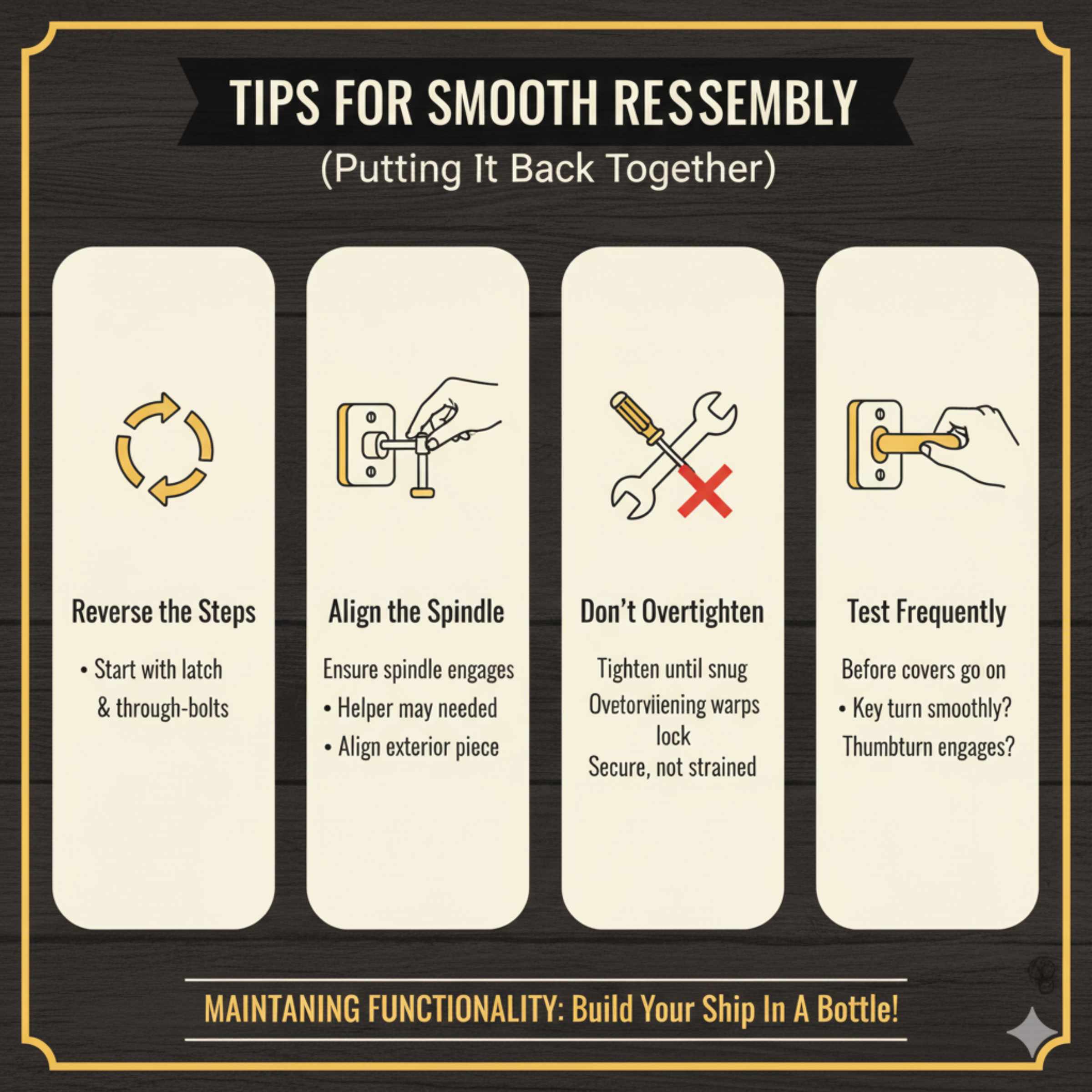 Tips for Smooth Reassembly