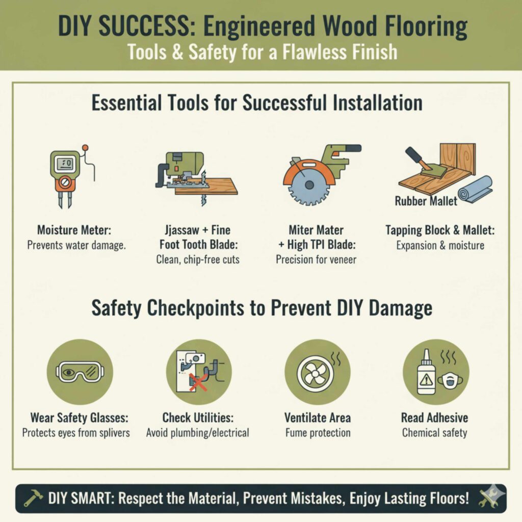 Tools and Safety Tips for Avoiding Engineered Wood Disadvantages