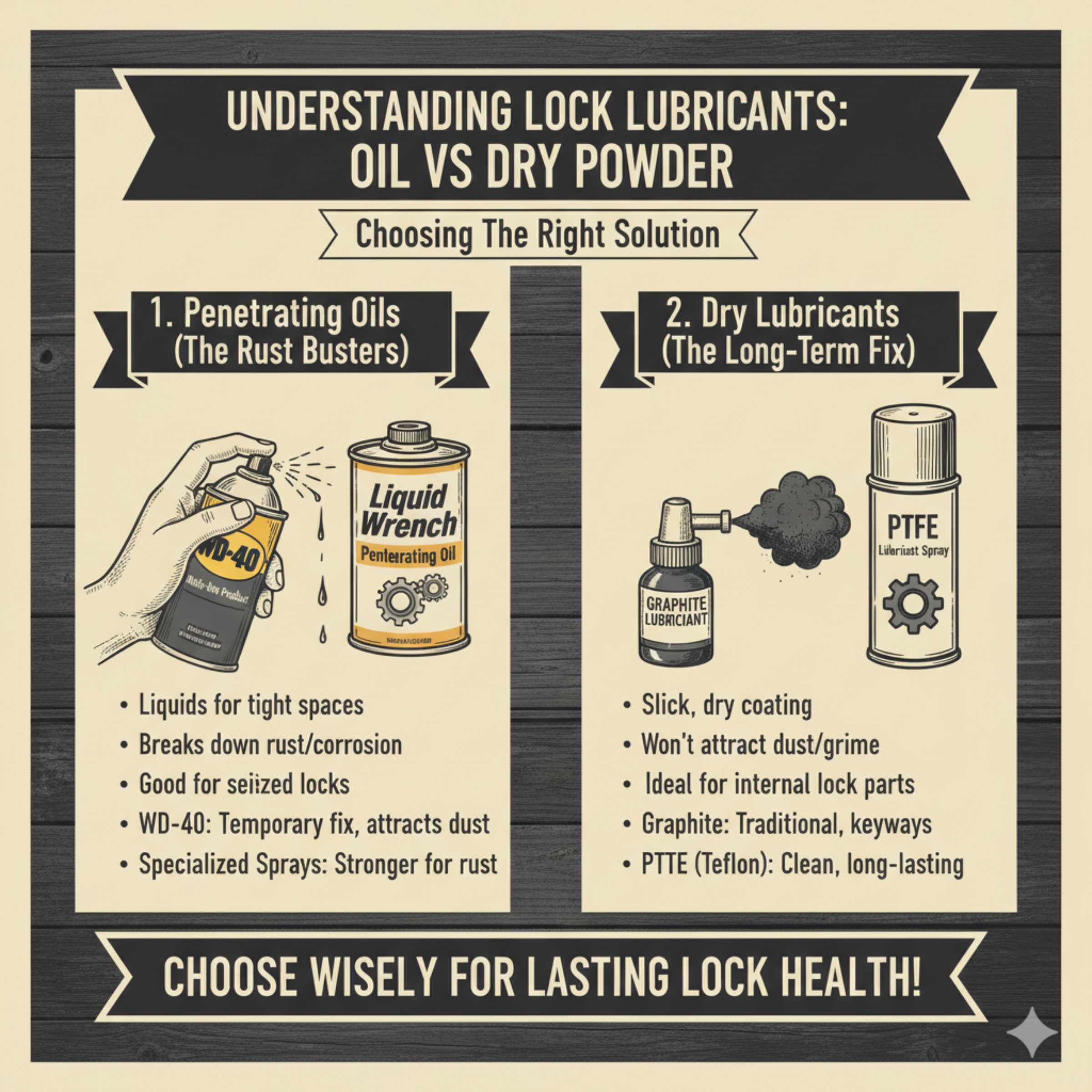 Understanding Lock Lubricants